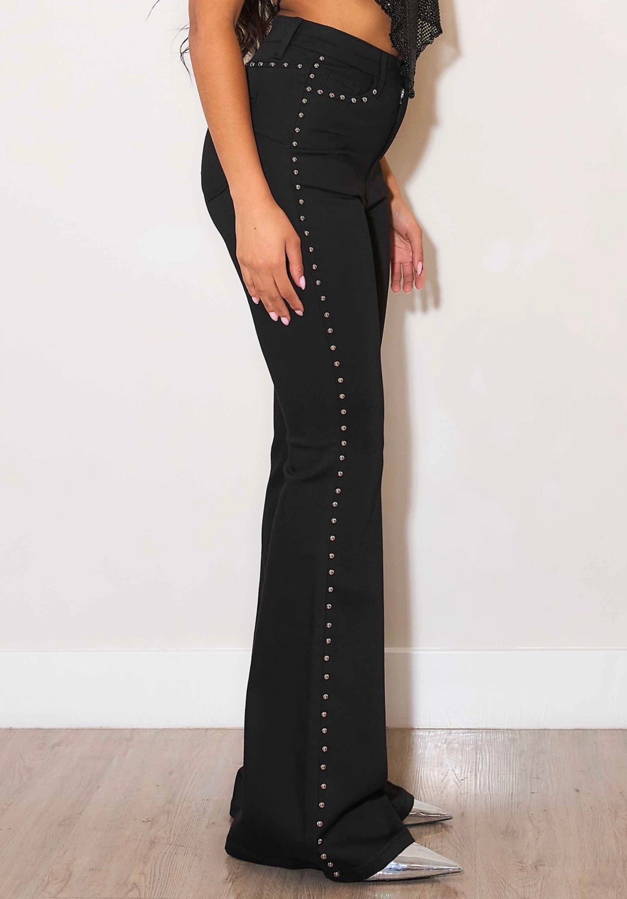 Black Stud Flares