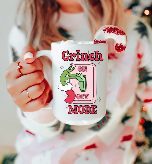 Grinch Mode On Mug
