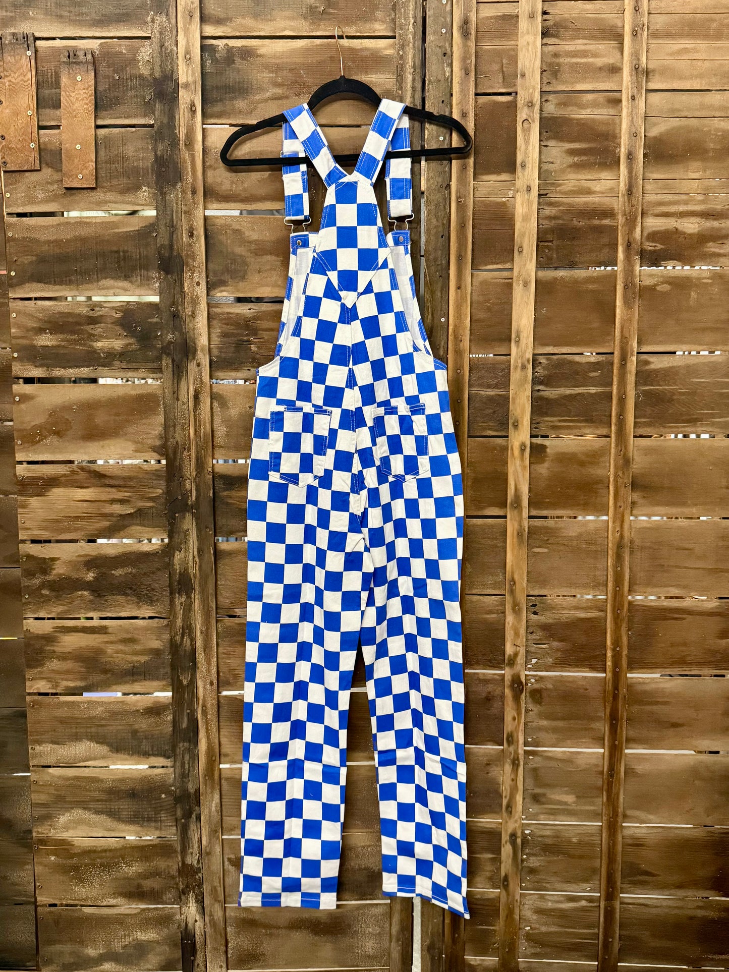 Blue Checkered Overallz