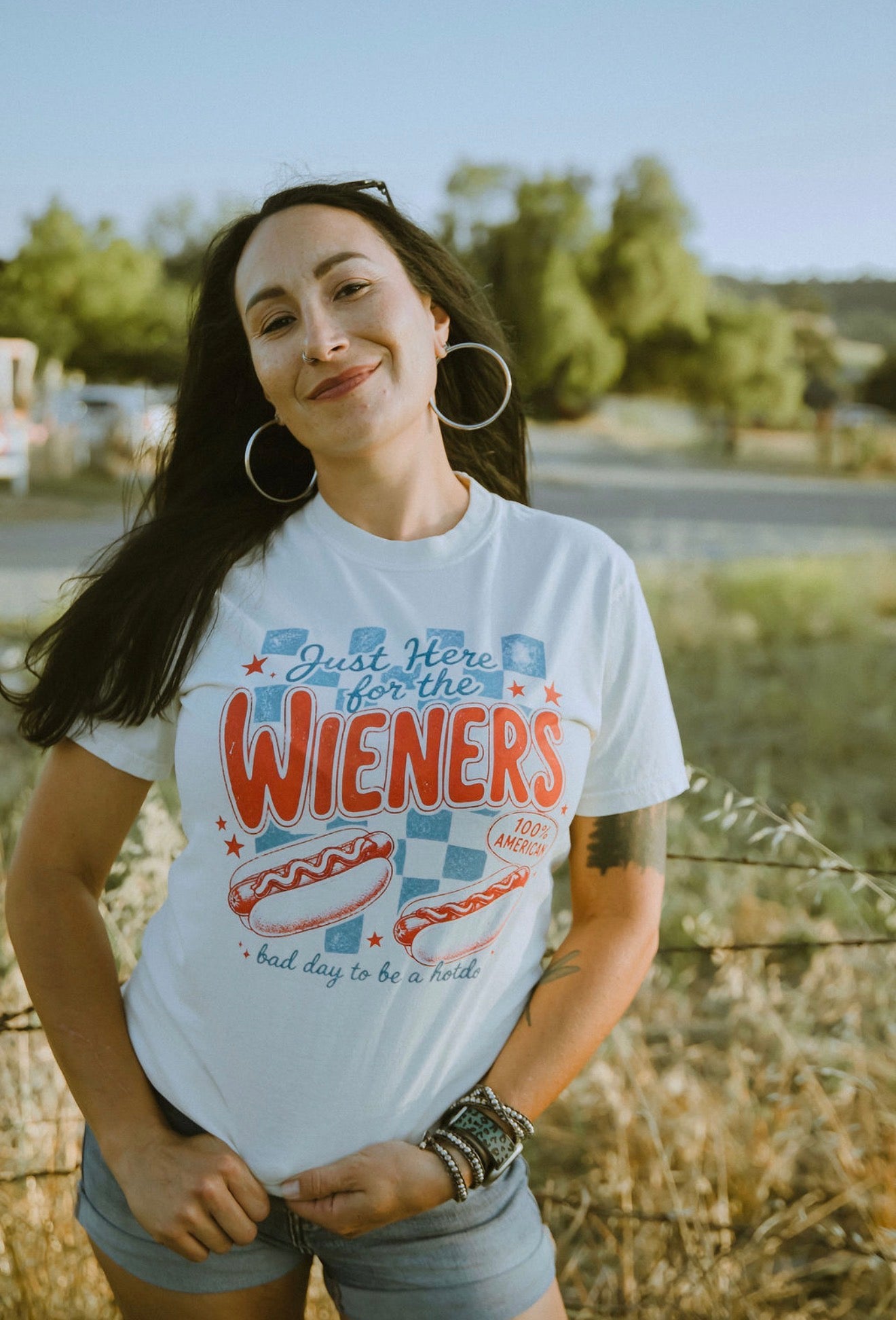 Here For The Wieners Tee