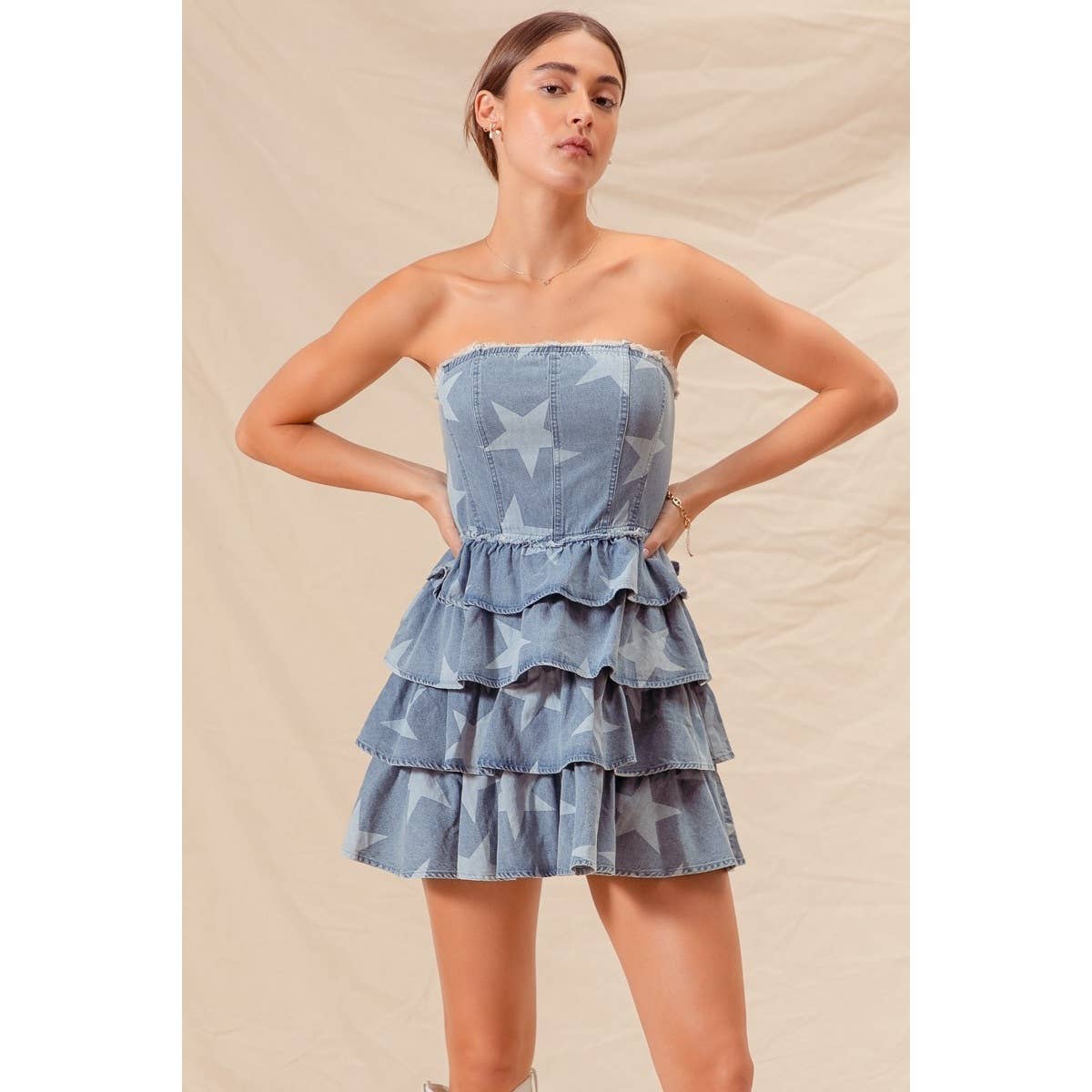 Denim Star Dress