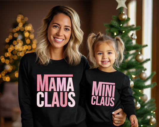 Mama & Mini Claus Crewnecks