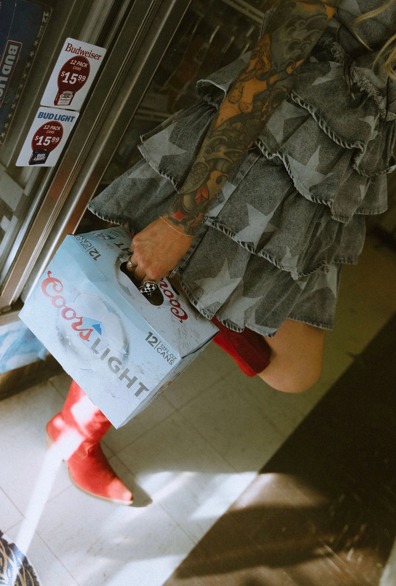 Denim Star Mini Dress