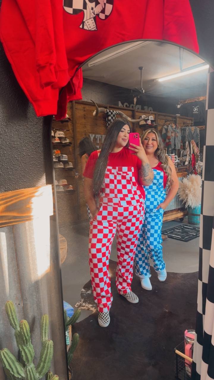 Red Checkered Overallz