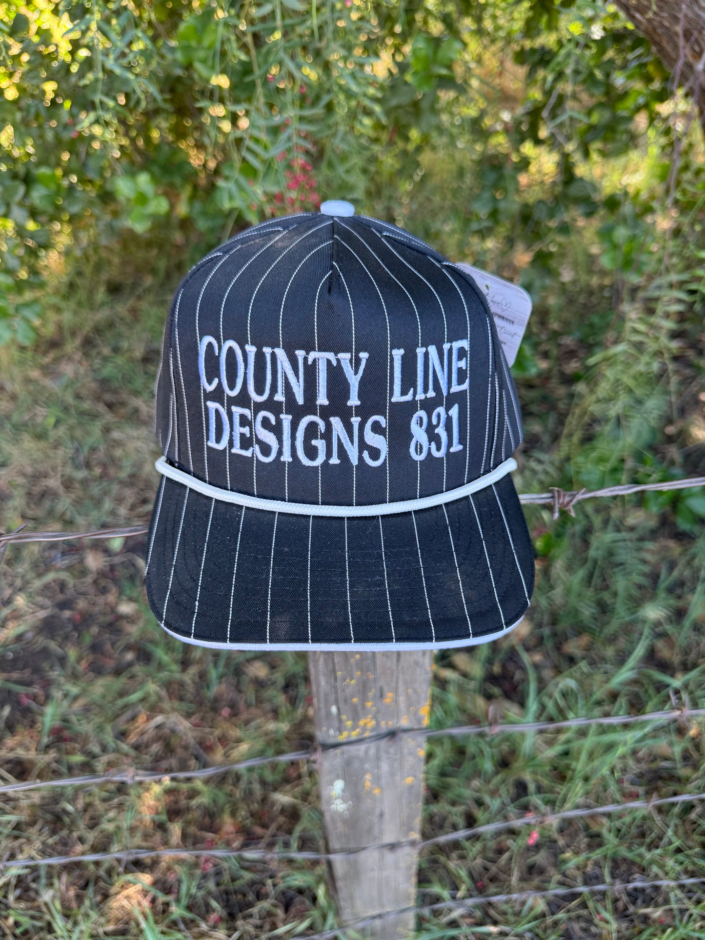 CLD831 Black Pinstripe Snapback