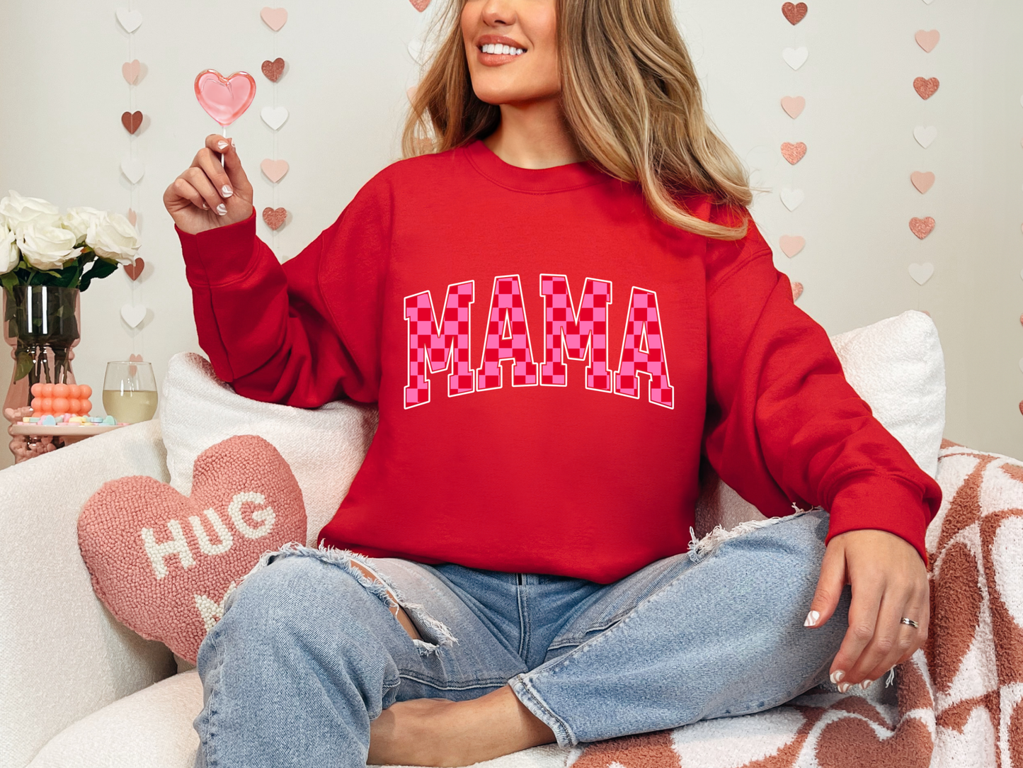 Mama Checks Crewneck