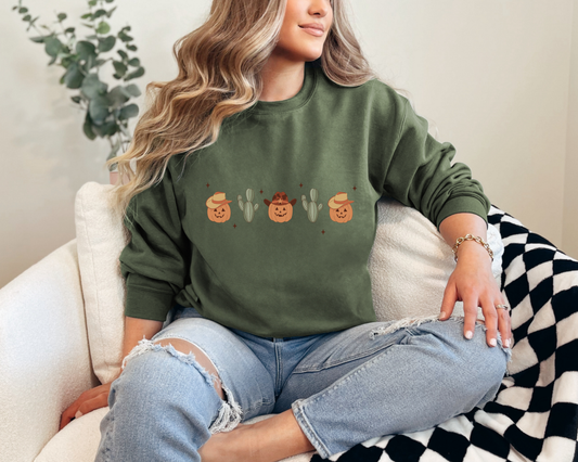 Western Pumpkin Crewneck