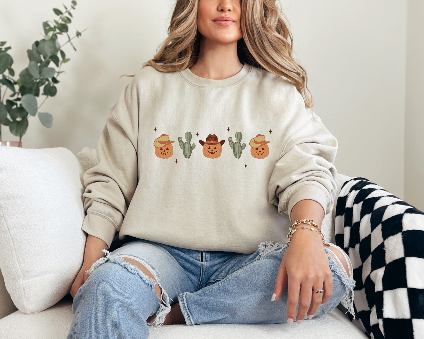 Western Pumpkin Crewneck