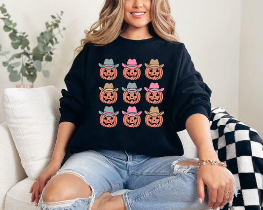 Cowboy Pumpkin Crewneck