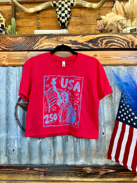 USA Crop Top