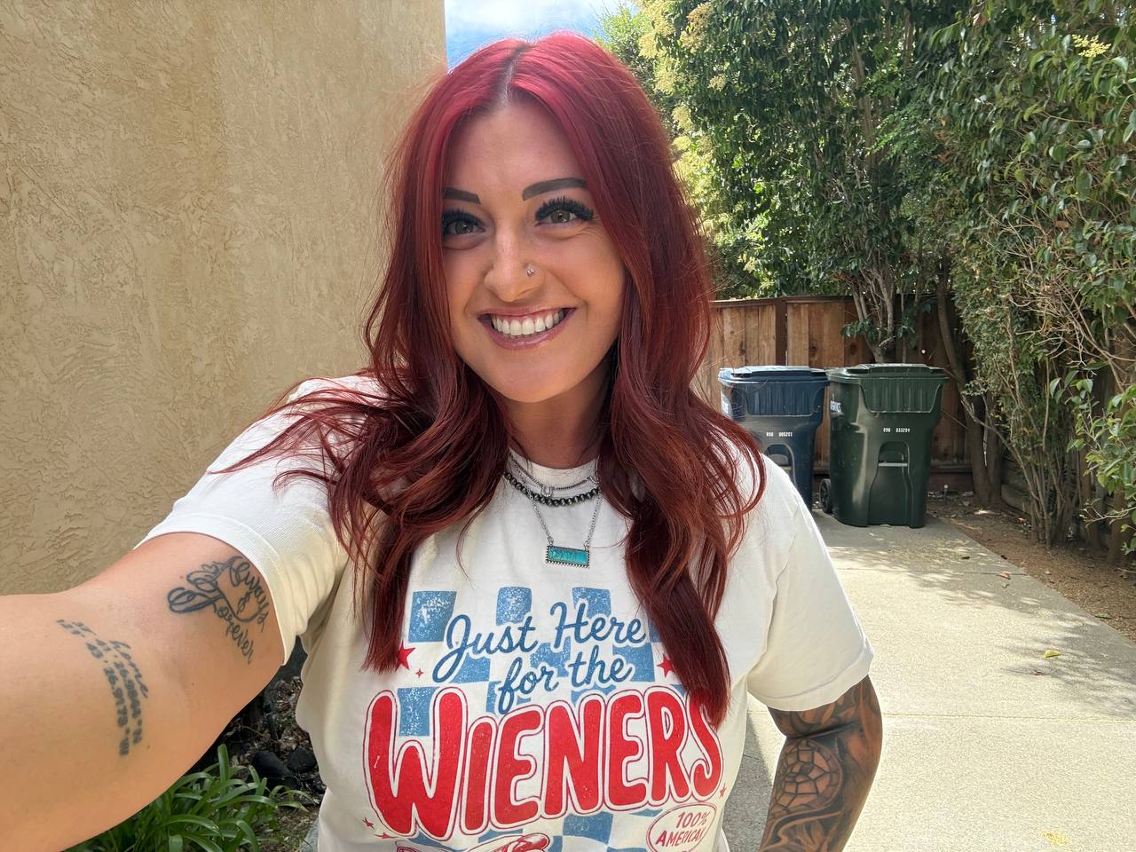 Here For The Wieners Tee