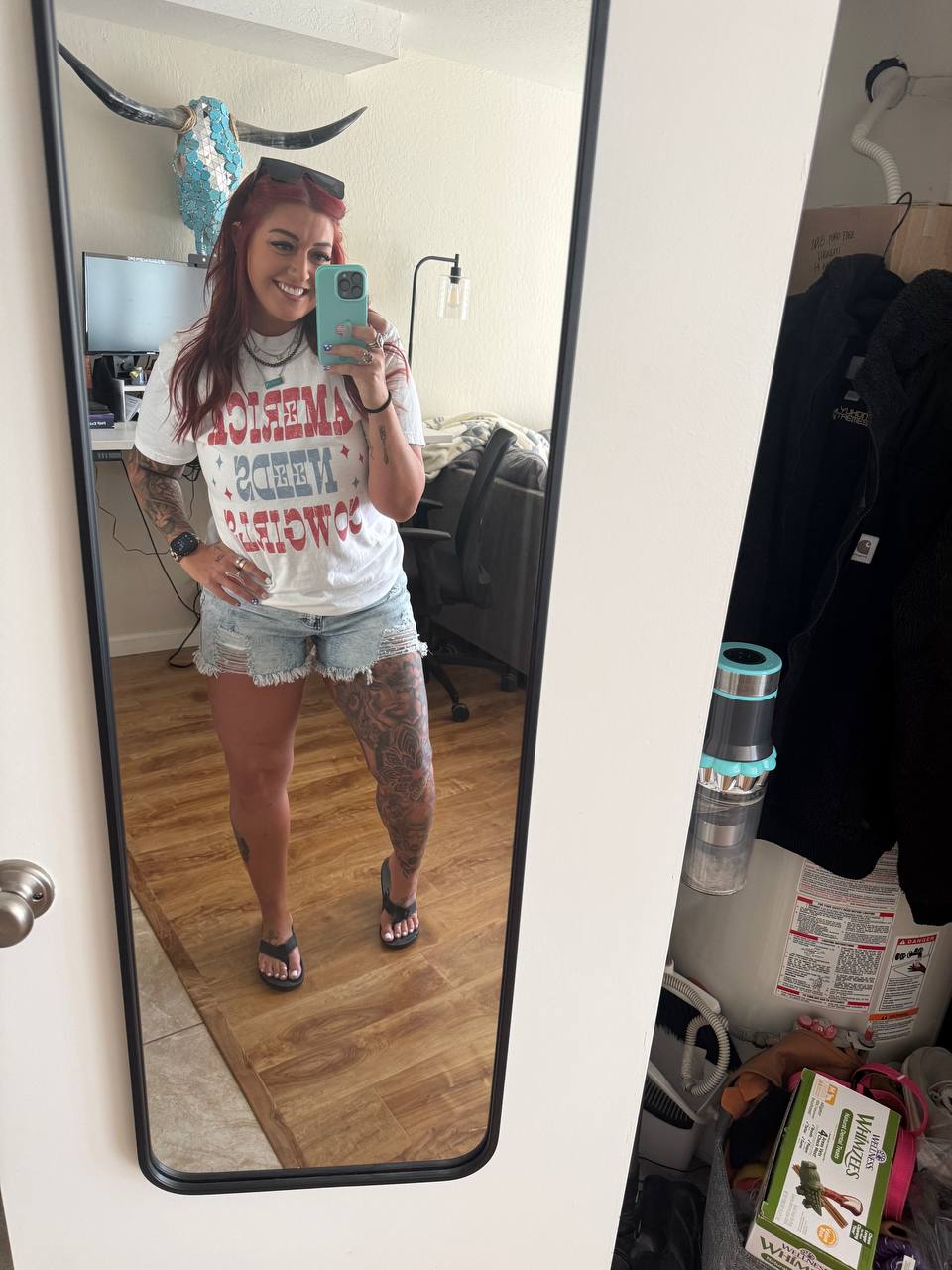 America Needs Cowgirls Tee