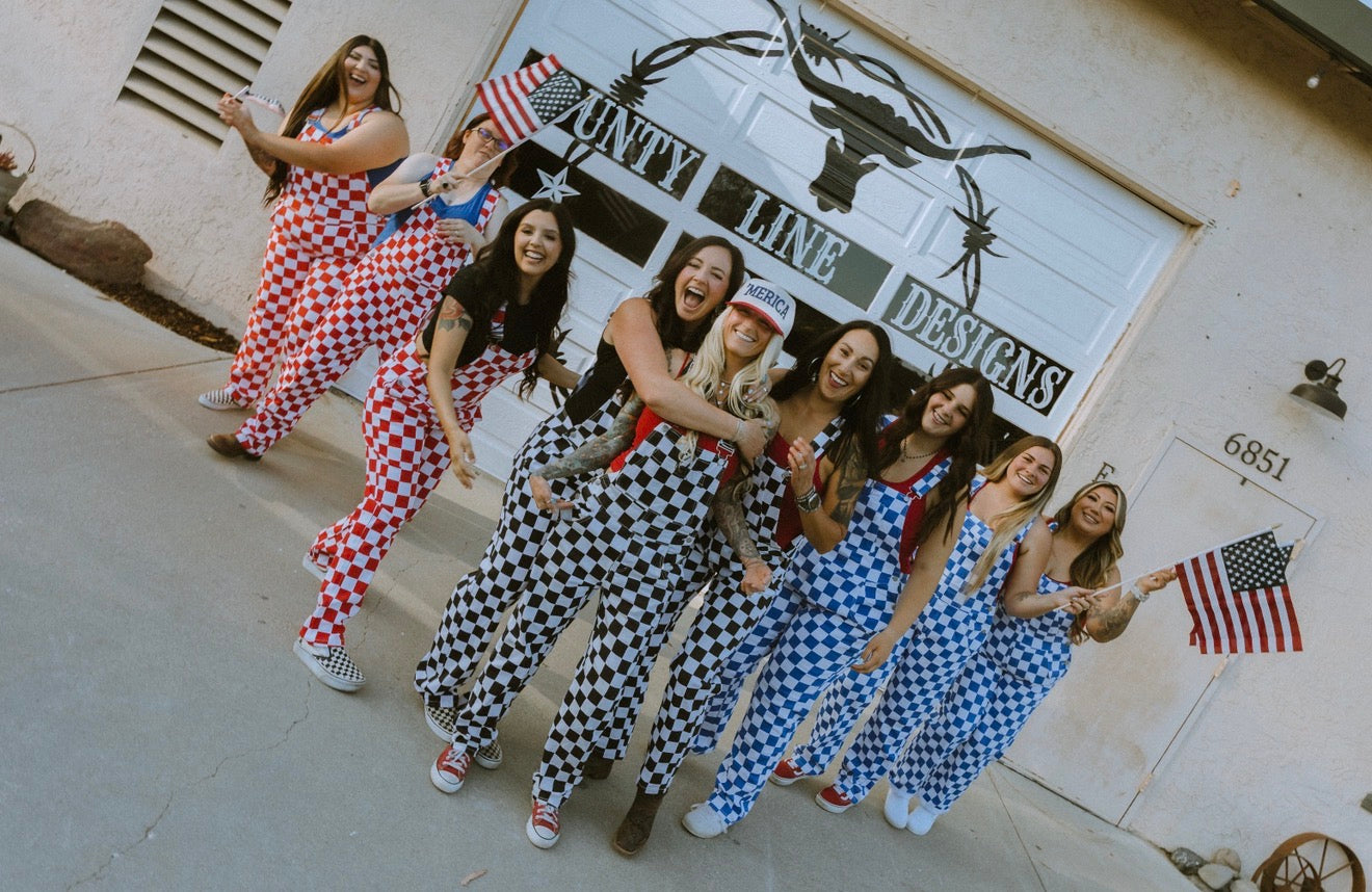 Red Checkered Overallz