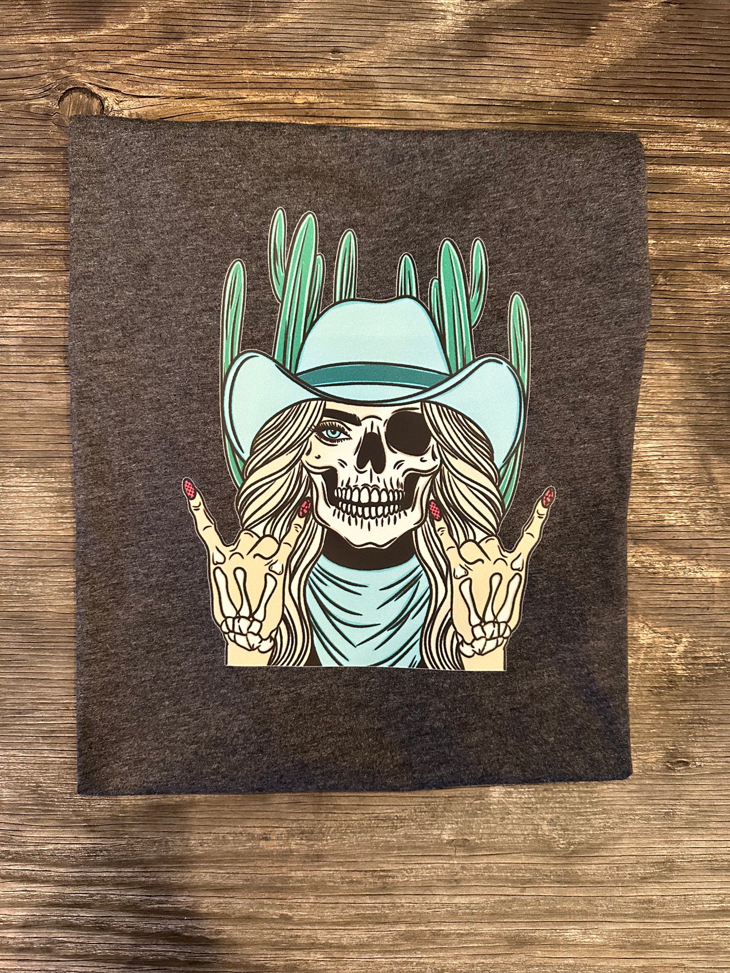 Skeleton Cowgirl Tee