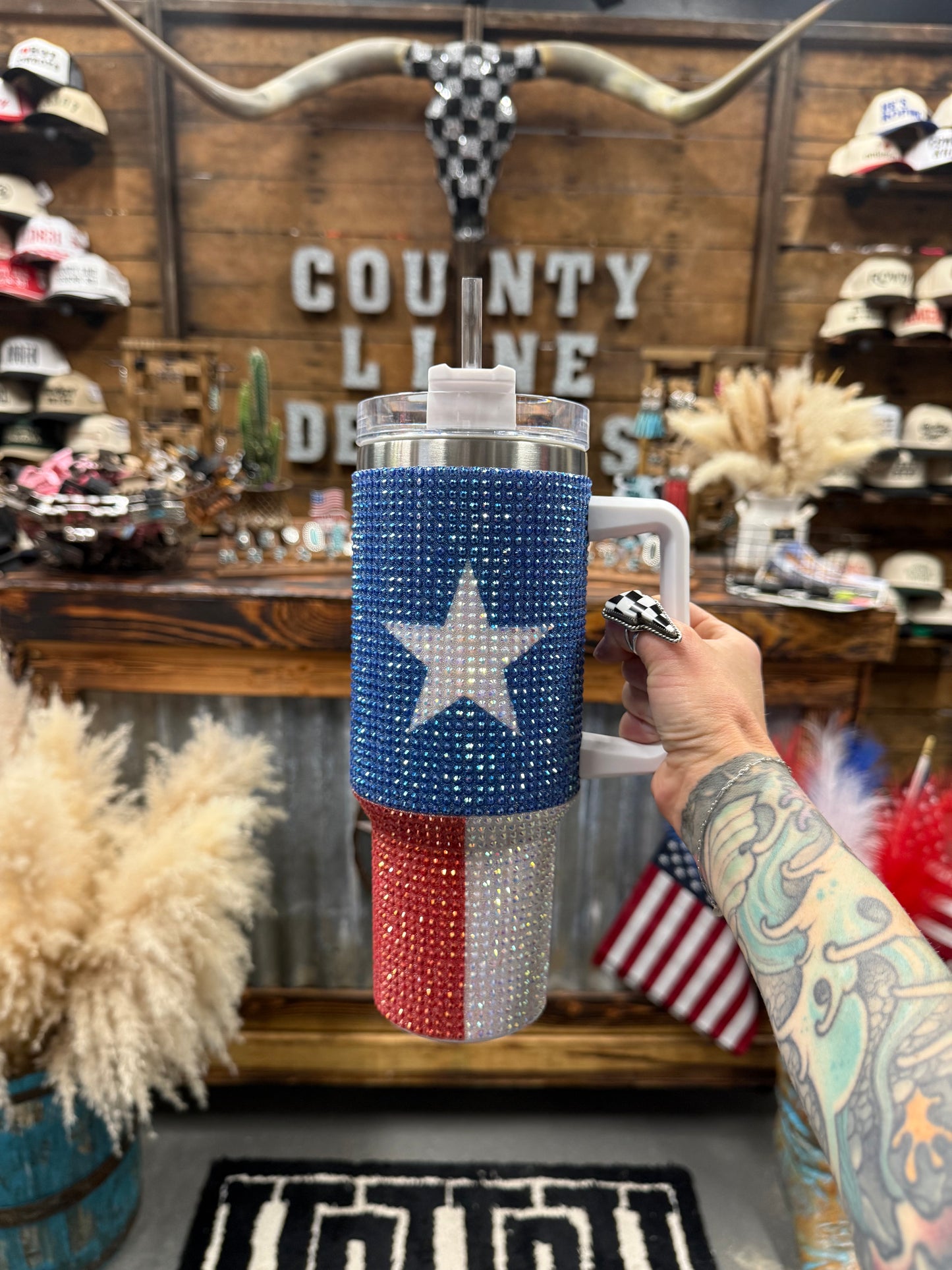 Star Spangled Sip Rhinestone Tumbler