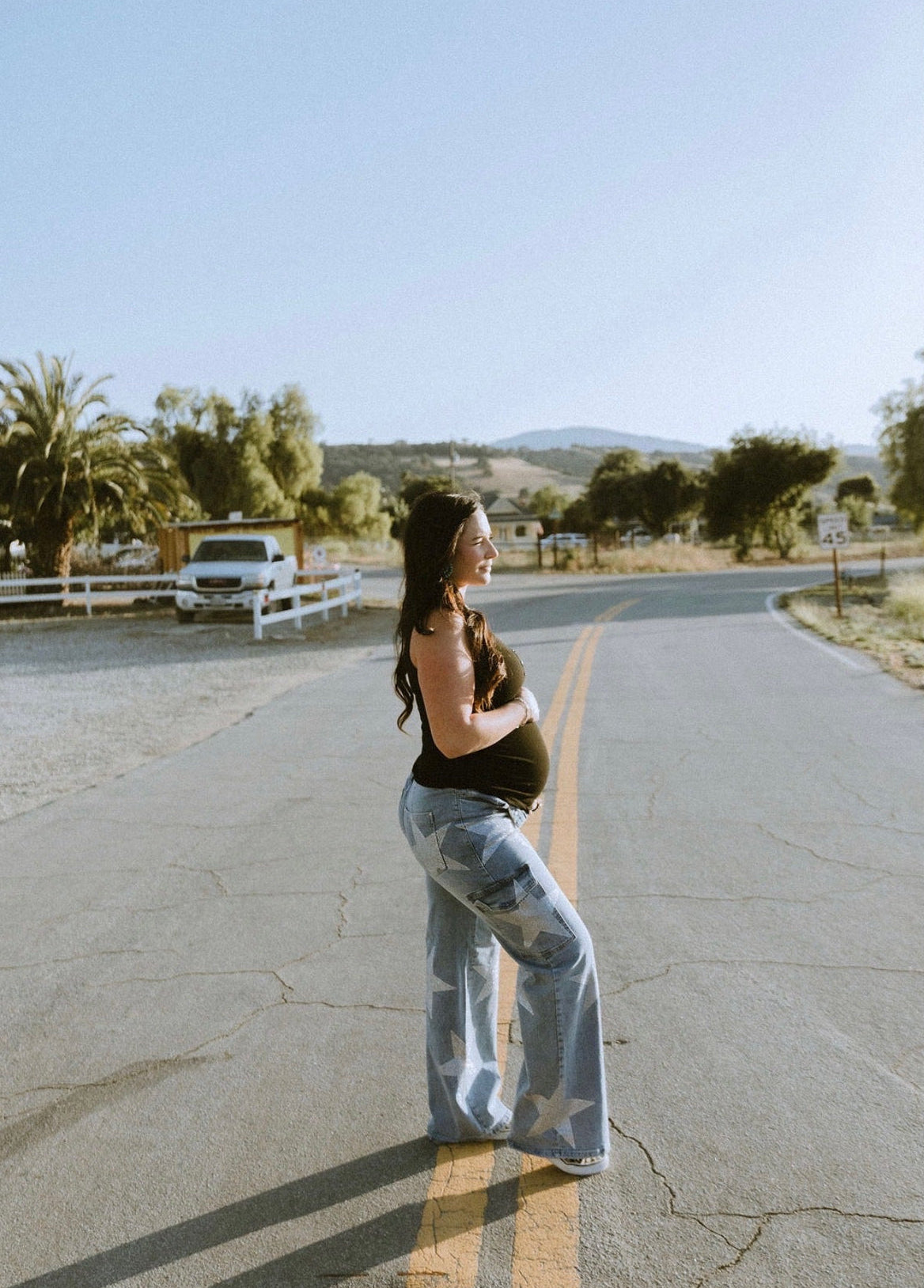 Rhinestone Cargo Jeans