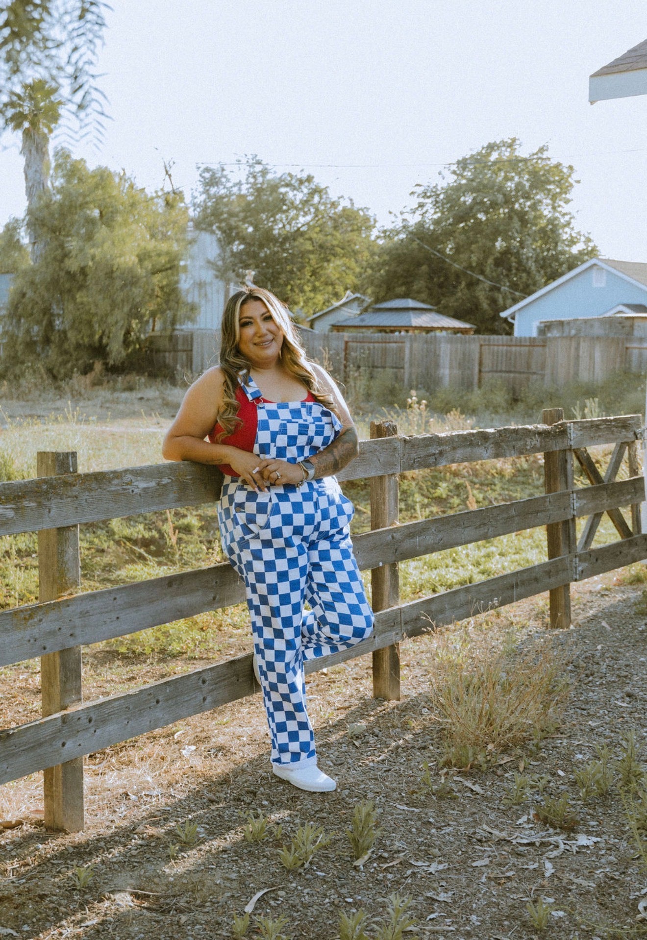 Blue Checkered Overallz