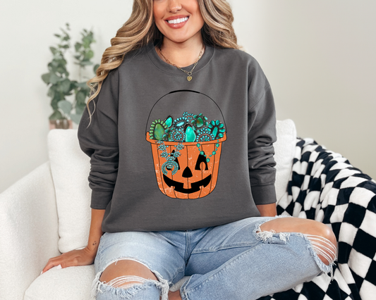 Pumpkin Bucket Crewneck