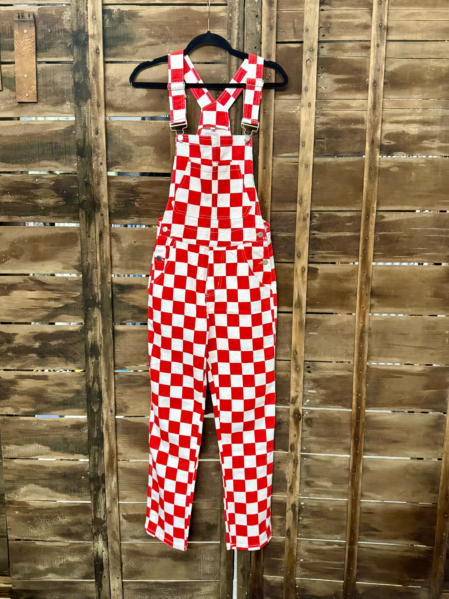 Red Checkered Overallz