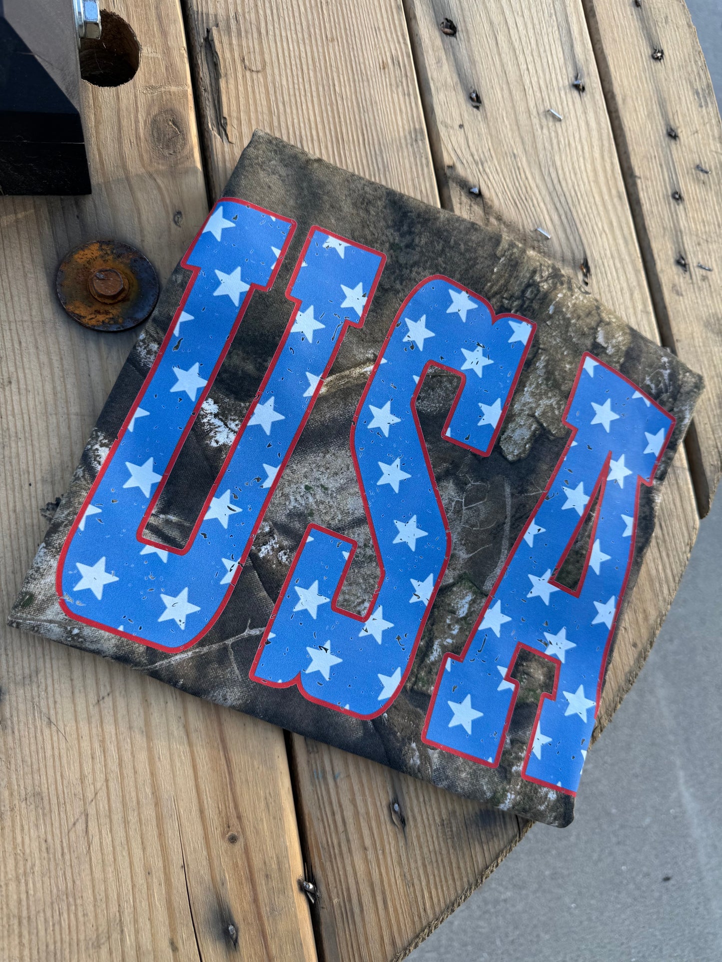 Camo USA Tee