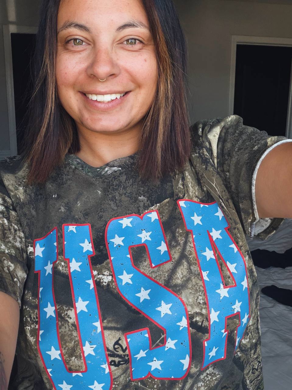 Camo USA Tee