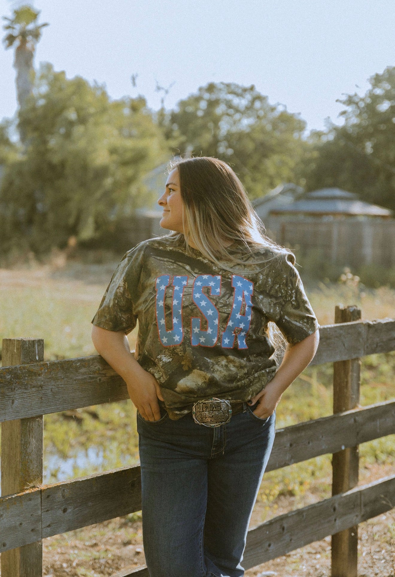 Camo USA Tee