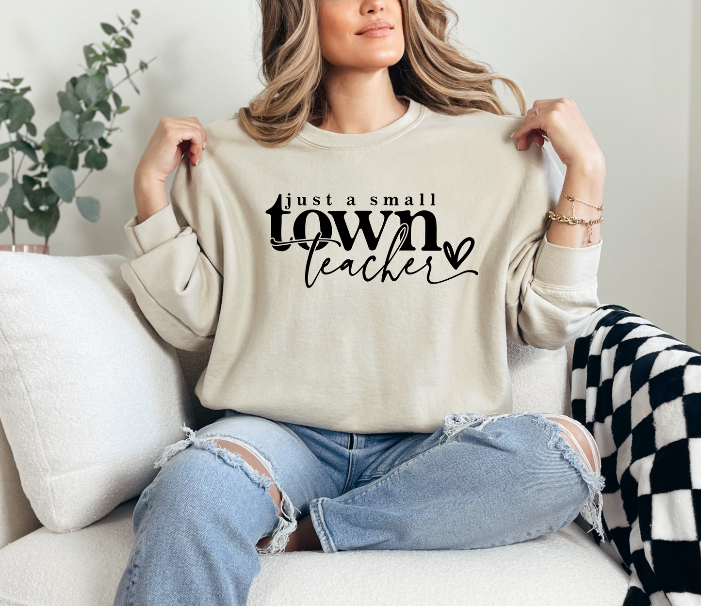 Small Town Teacher Crewneck