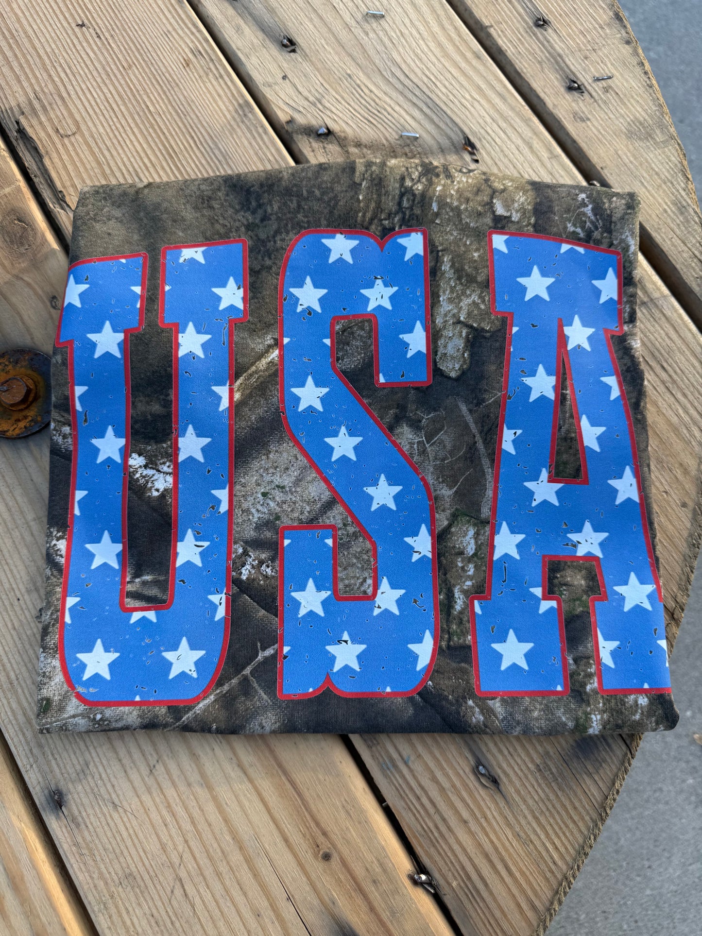 Camo USA Tee
