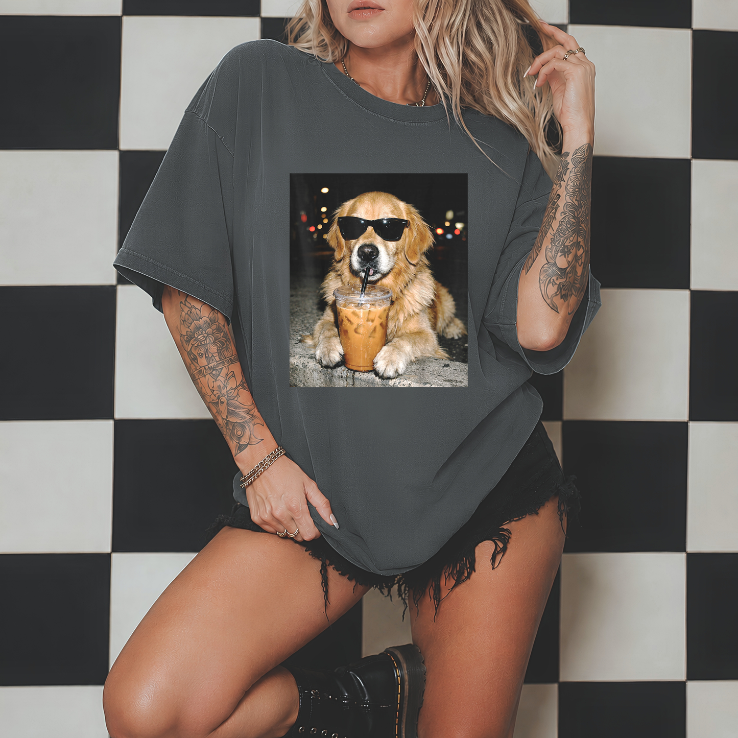 Iced Coffee Dawg Tee