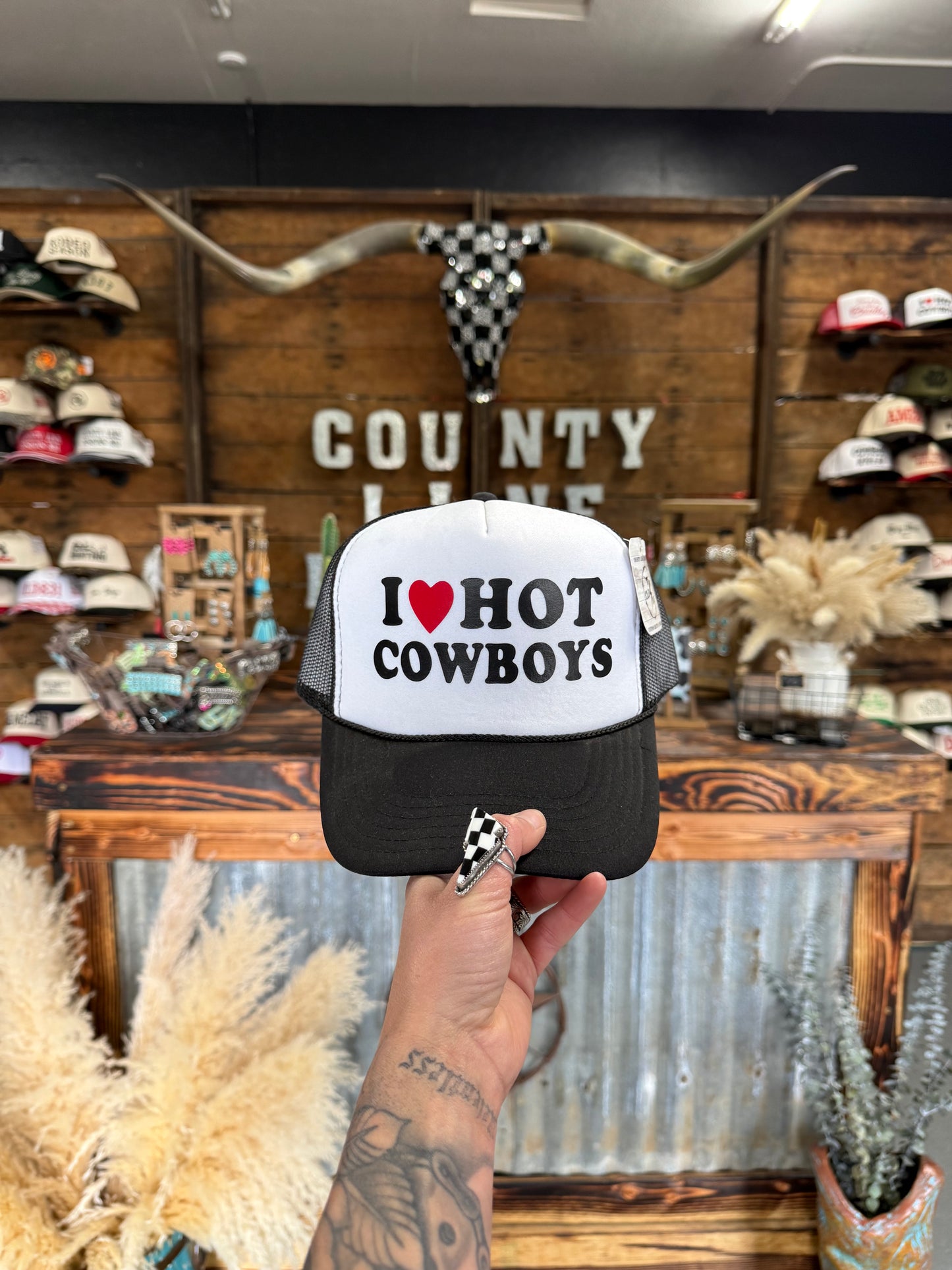 I Love Hot Cowboys Snapback