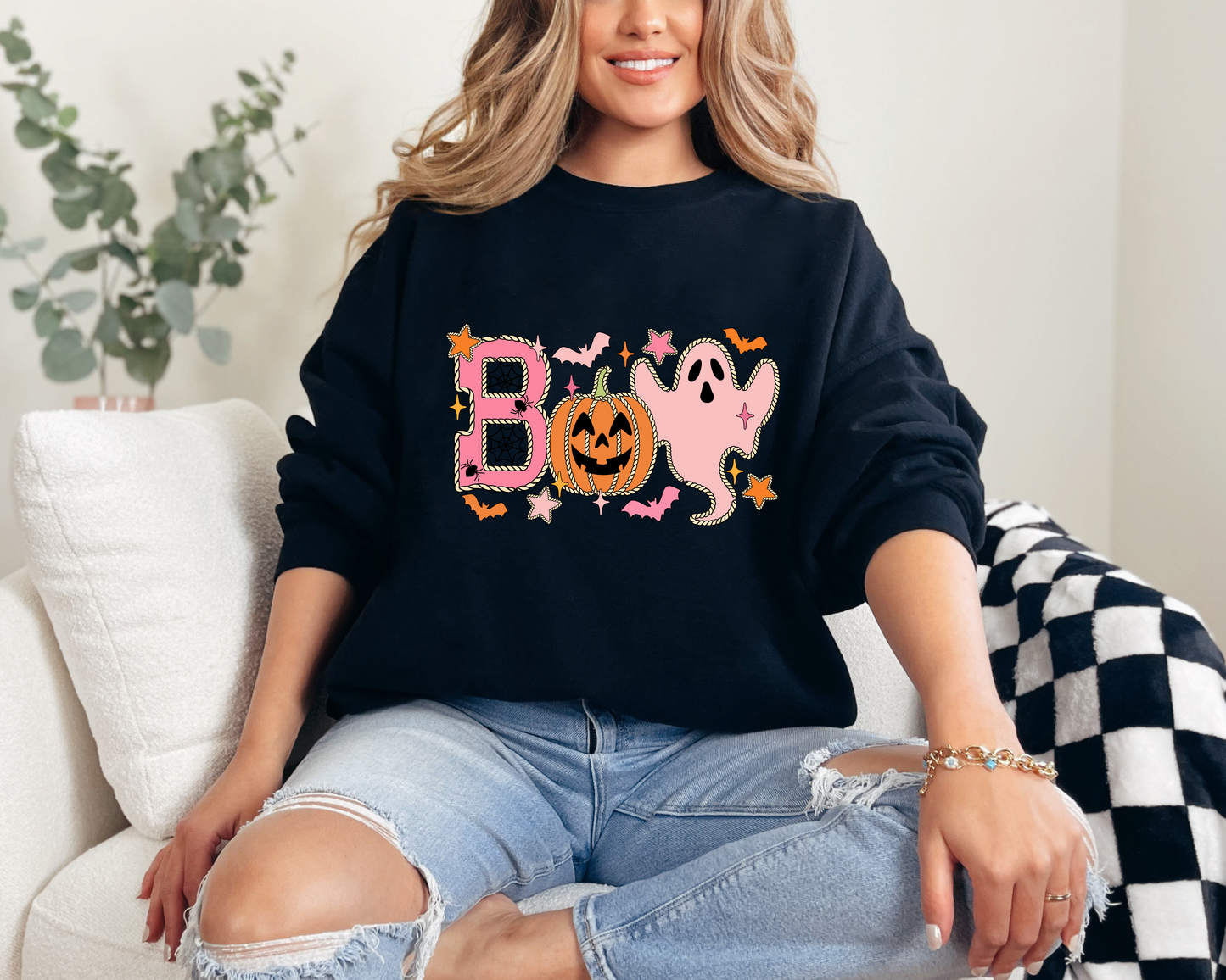 Pink Boo Crew Crewneck