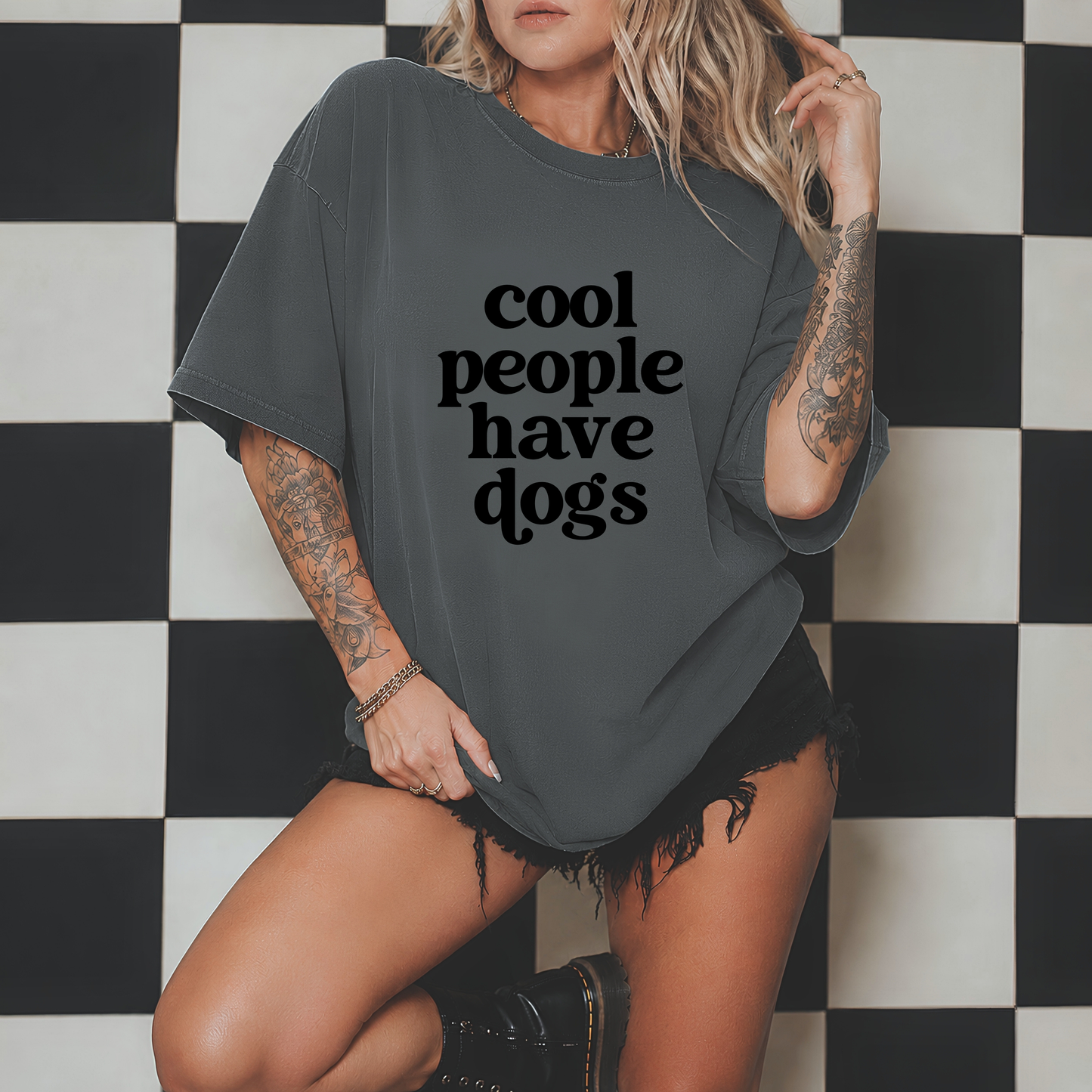 Cool People Have Dogs Tee