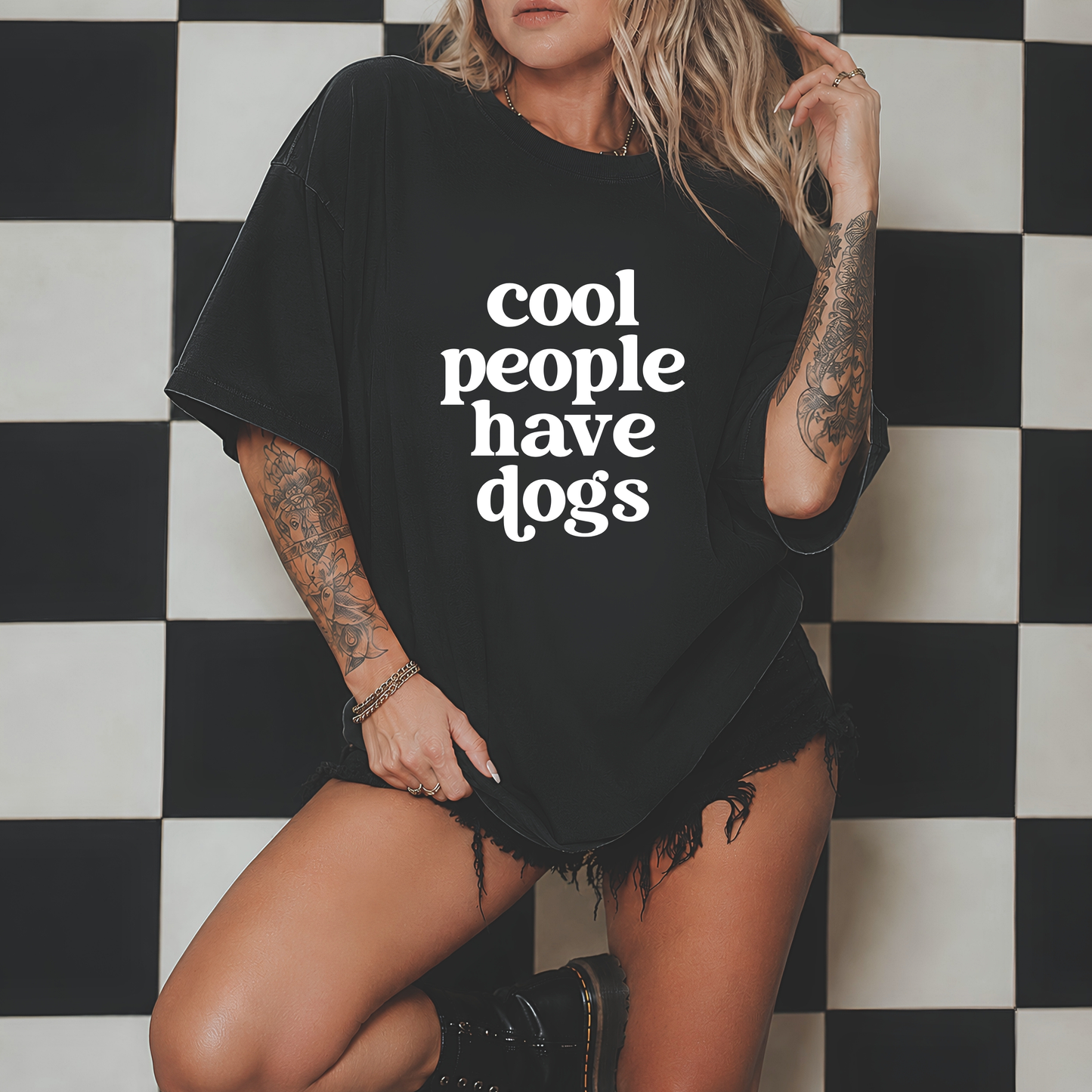 Cool People Have Dogs Tee