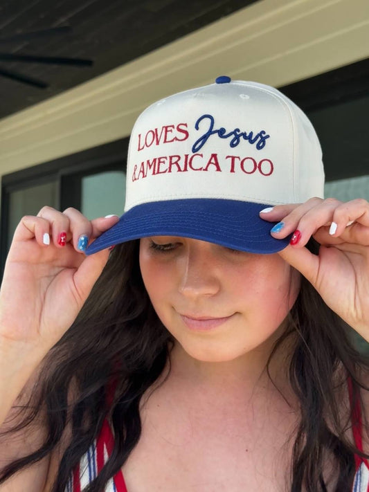 Loves Jesus & America Too Snapback