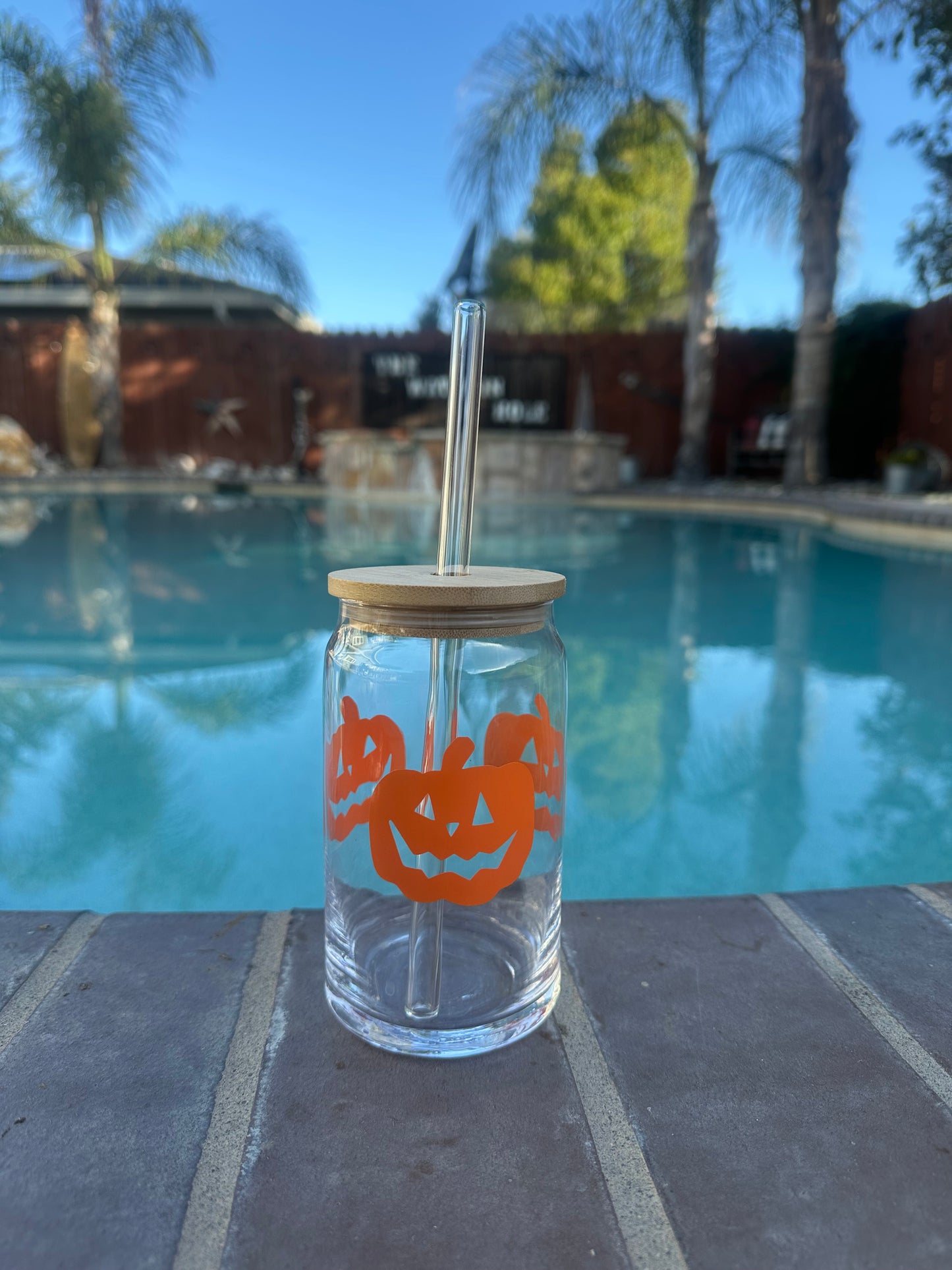 Pumpkin Mash Glass Cup