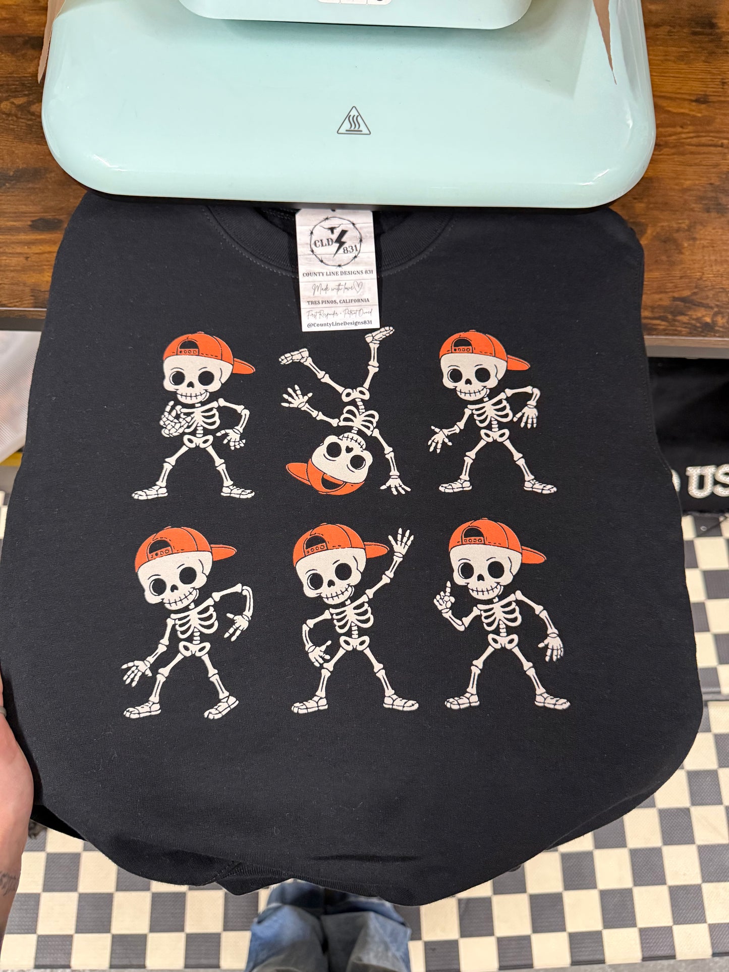 Dancing Skellie Youth Crewneck