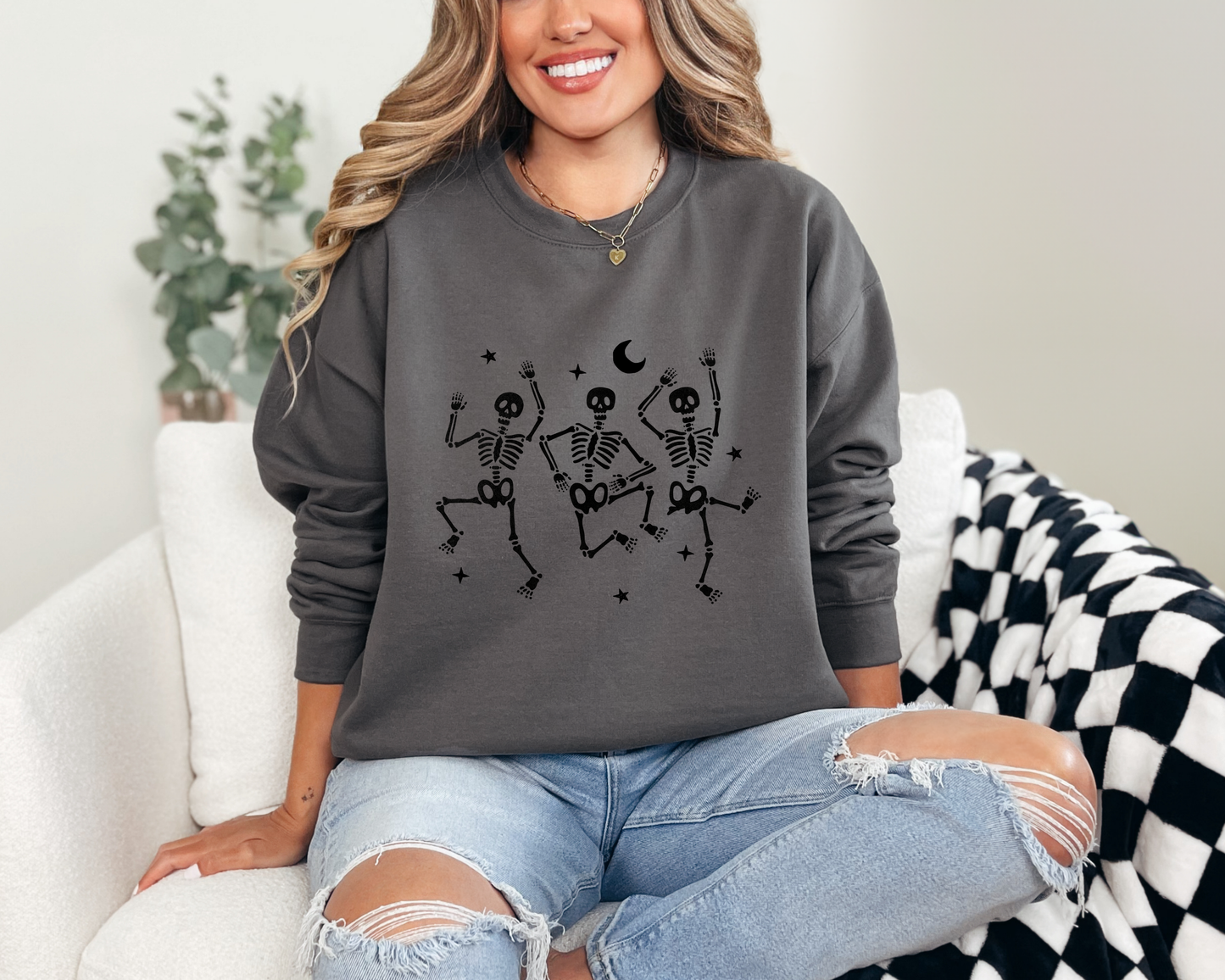 Dancing Skeleton Crewneck