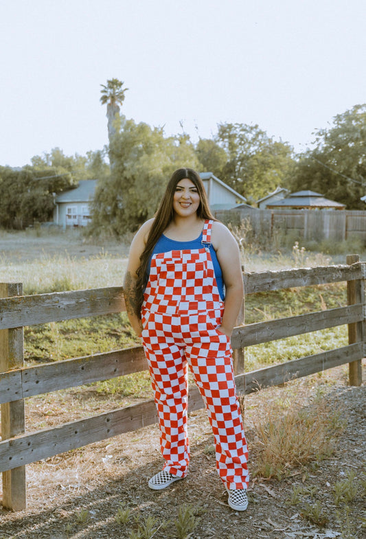 Red Checkered Overallz