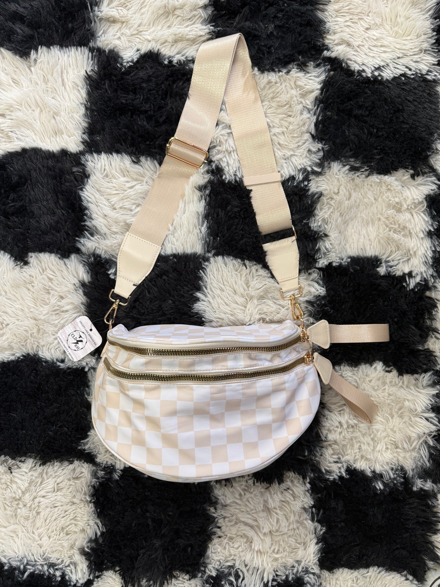 Vanilla Checkz Bum Bag