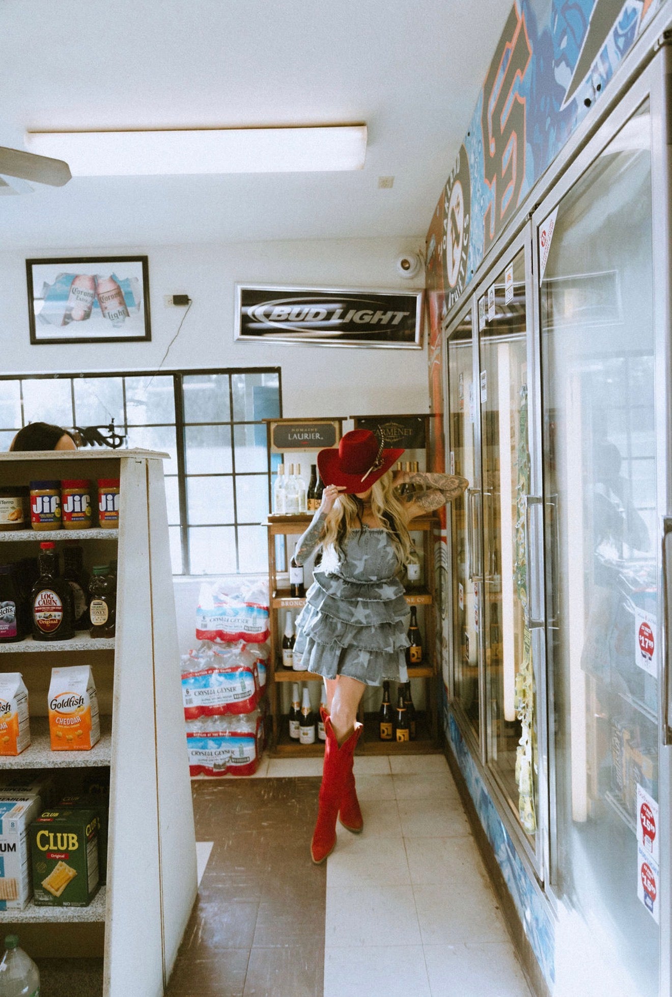 Denim Star Mini Dress