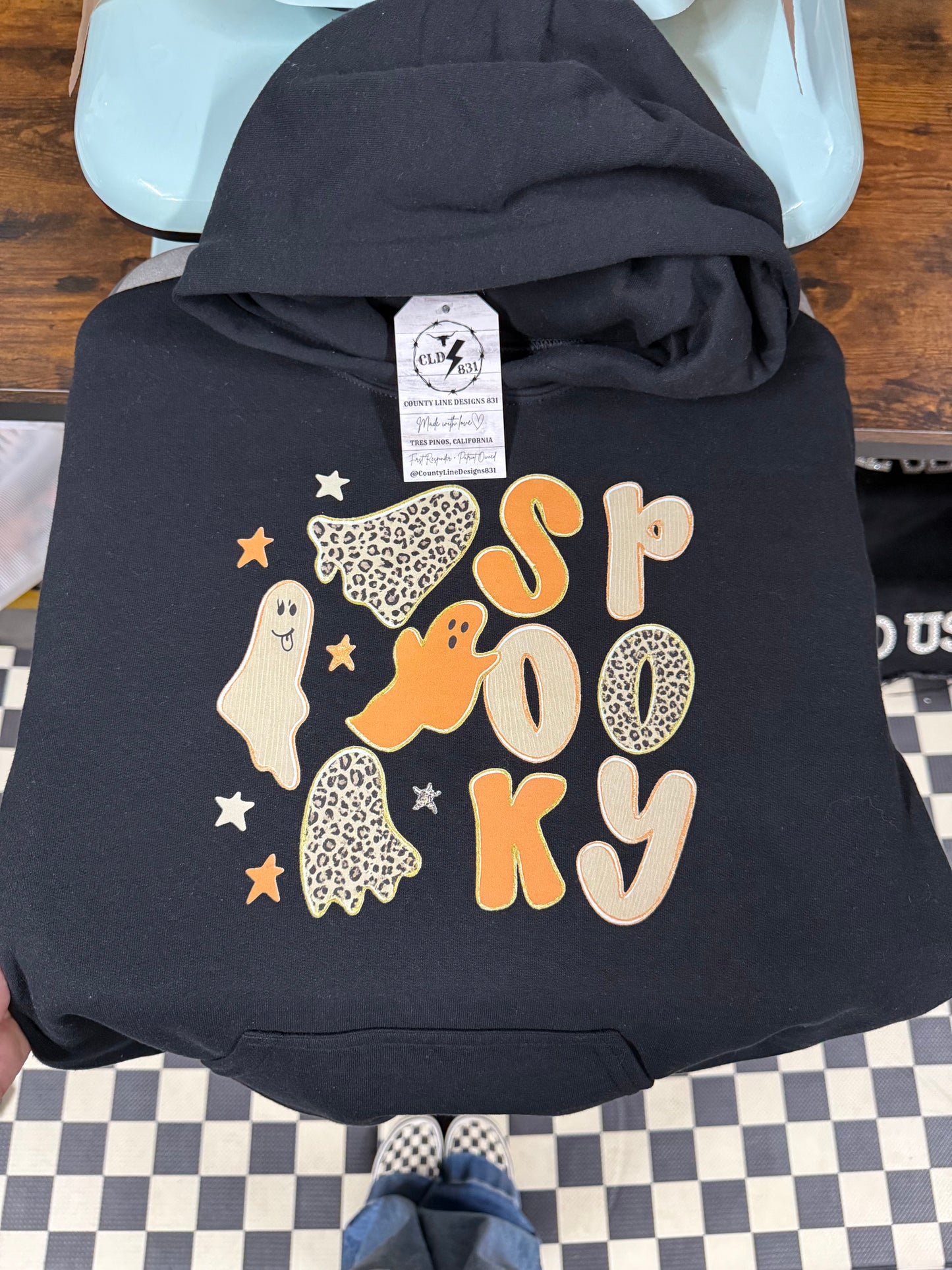 Spooky Leopard Youth Hoodie