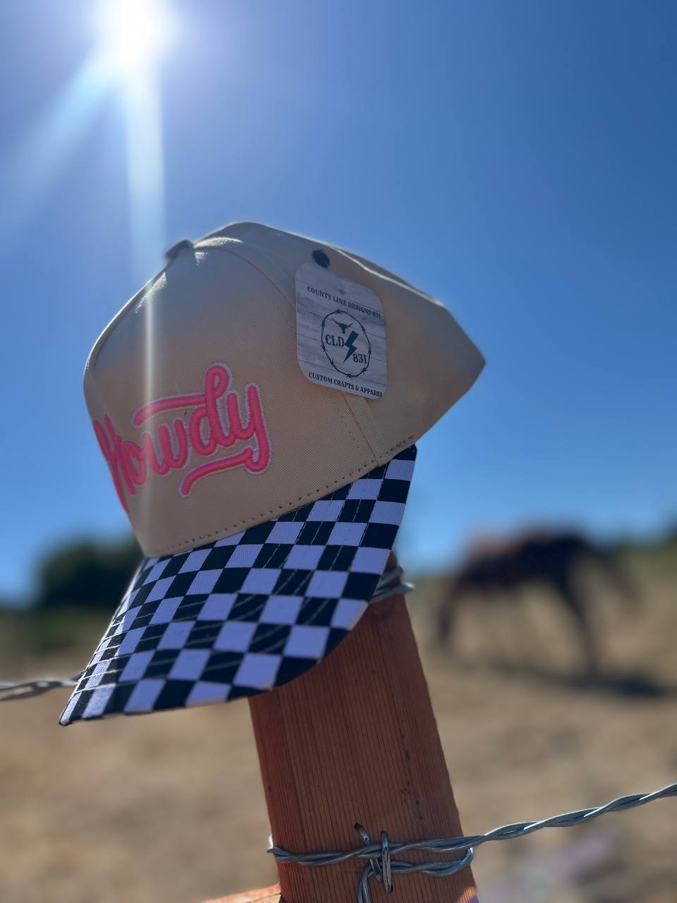 Checkered Howdy Snapback ***PRE-ORDER***