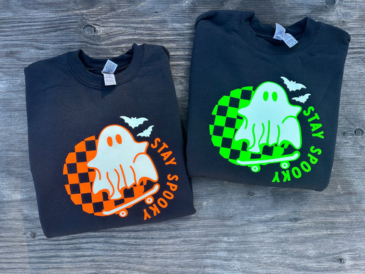 Glow In The Dark Stay Spooky Youth Crewneck