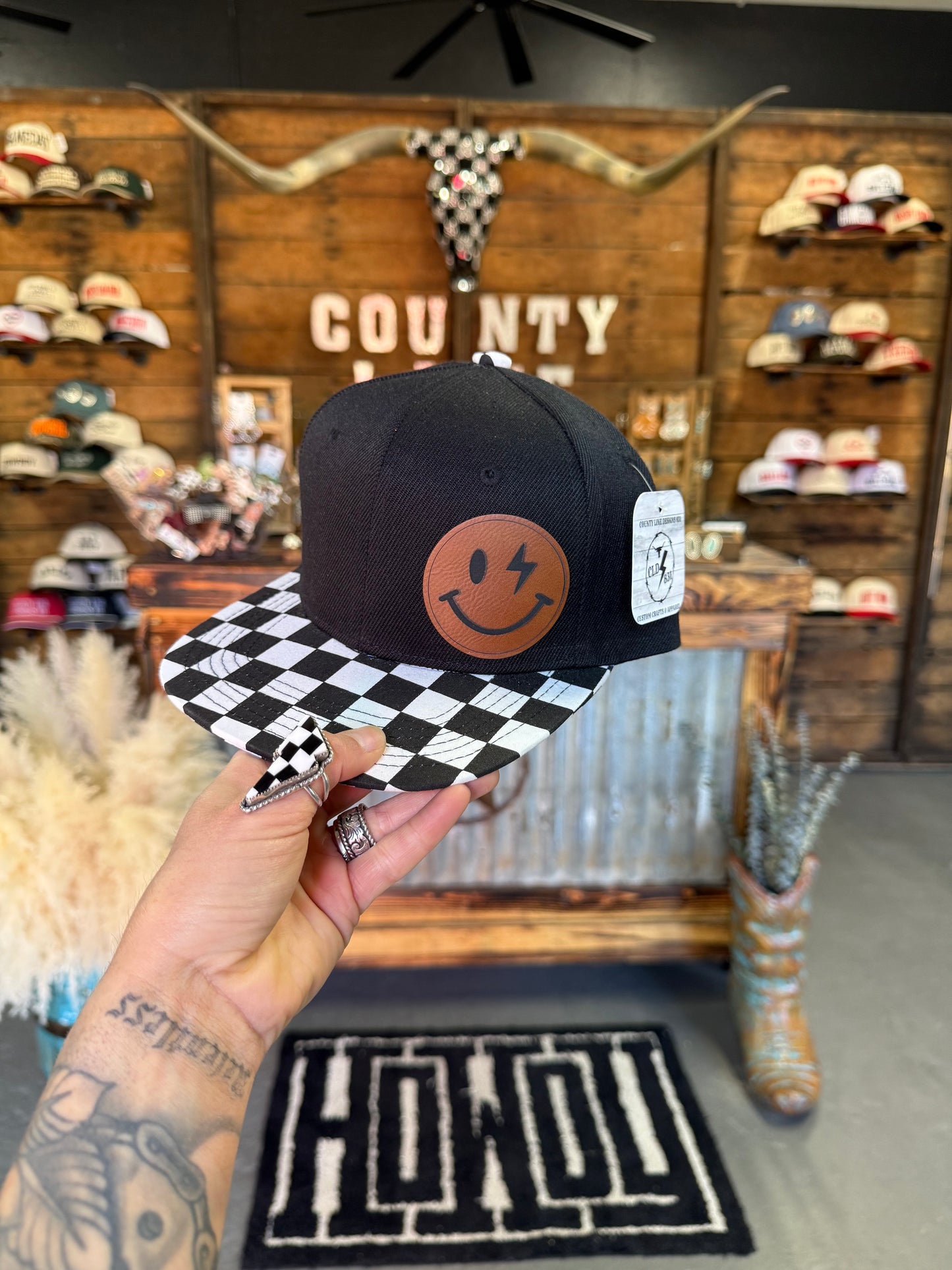 Two Tone Smiley Youth Snapback