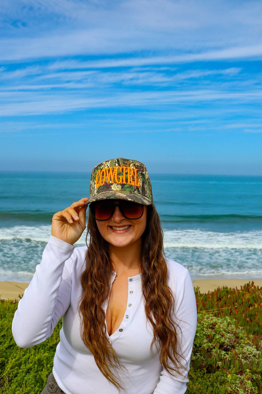 Camo Cowgirl Snapback