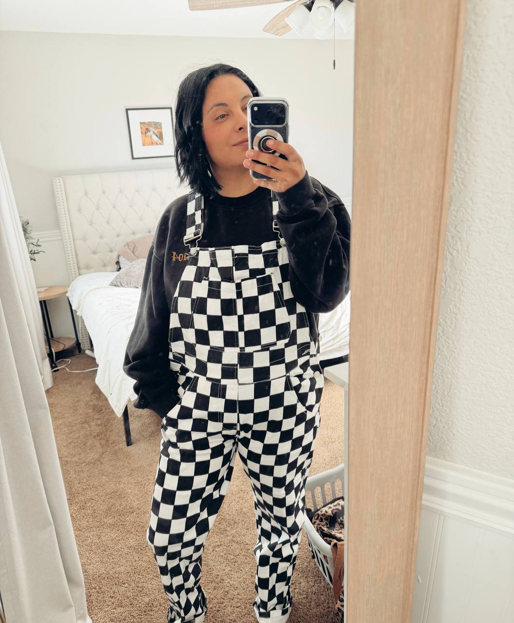 Checkered Overalls