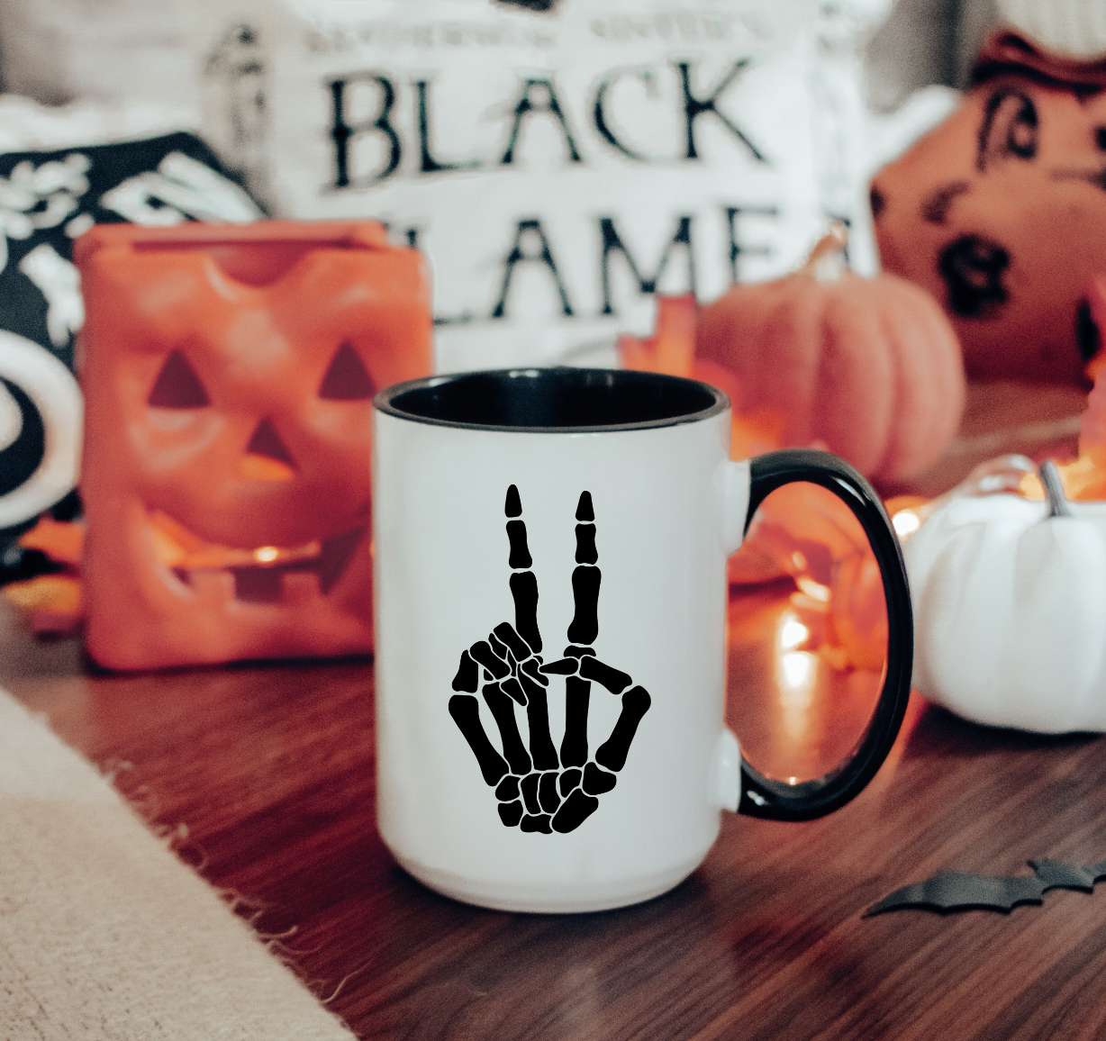 Peace Skeleton Mug