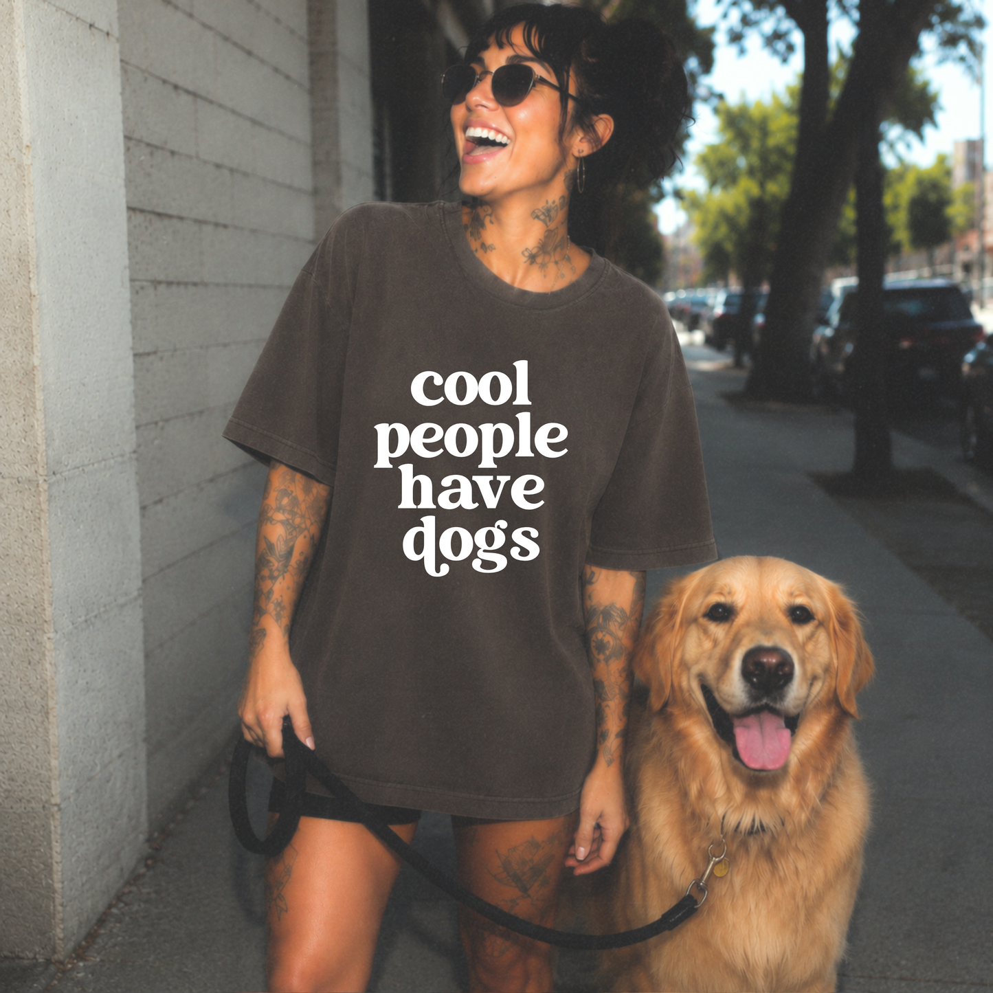 Cool People Have Dogs Tee