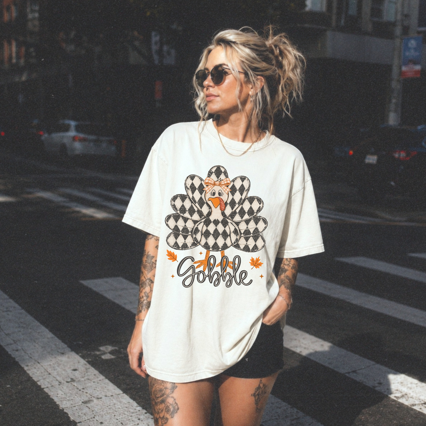 Checkered Goble Tee