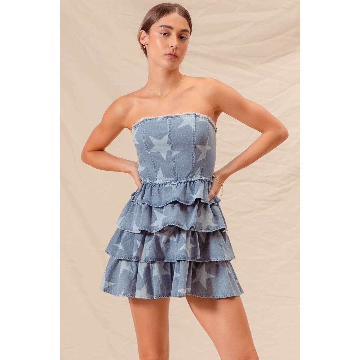Denim Star Dress